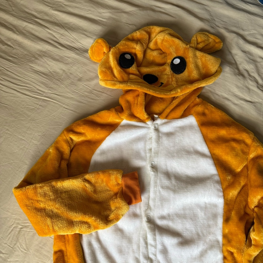 Fuzzy Soft Kangaroo Onesie - women’s small